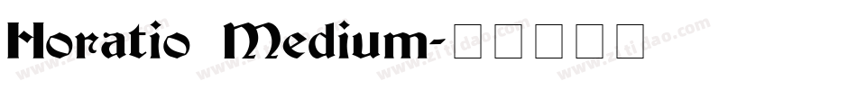 Horatio Medium字体转换